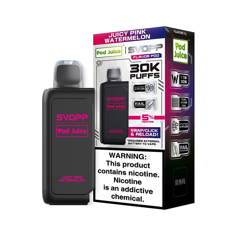 juicy pink watermelon oxbar x pod juice svopp 30k pod