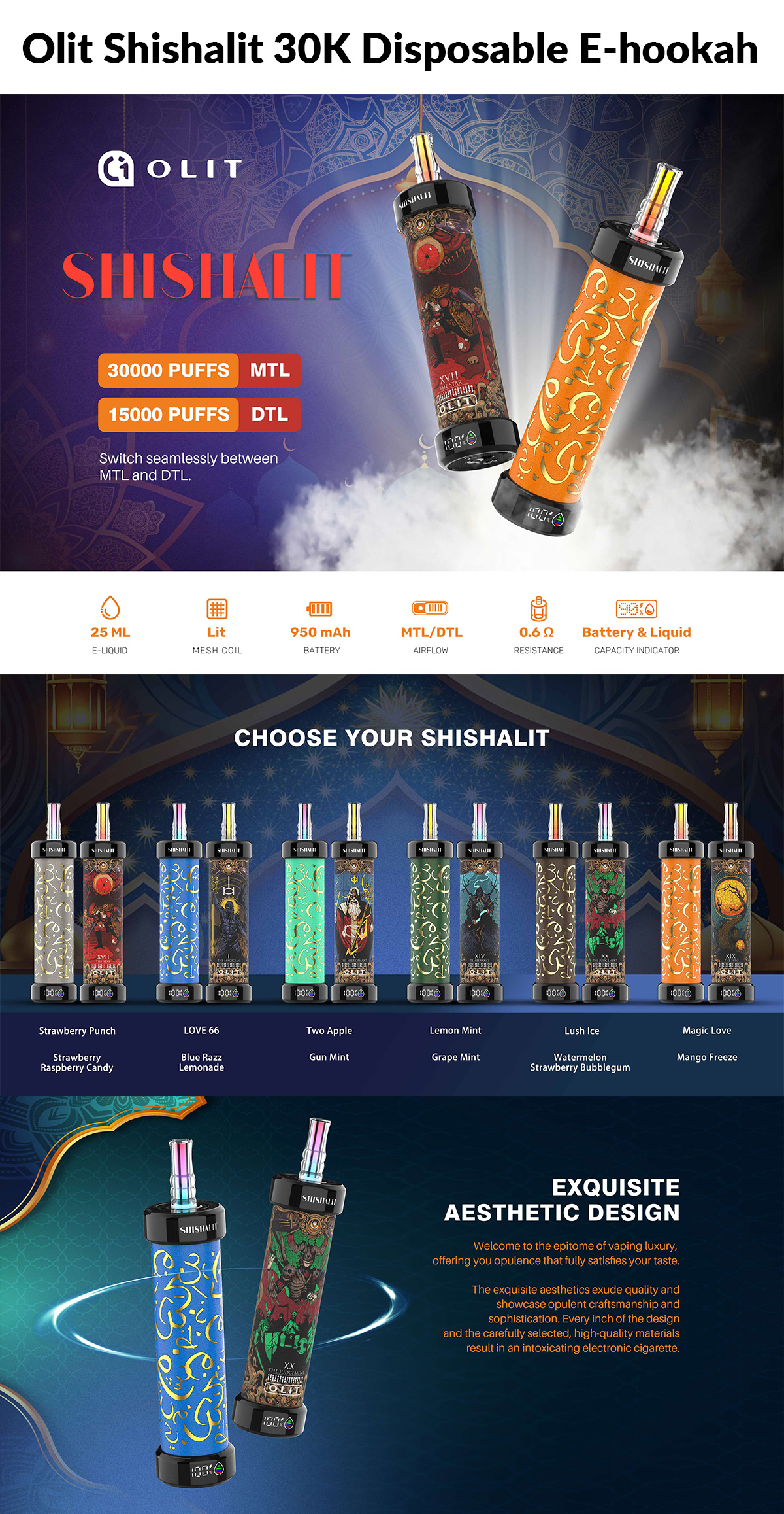 cheap olit shishalit 30k