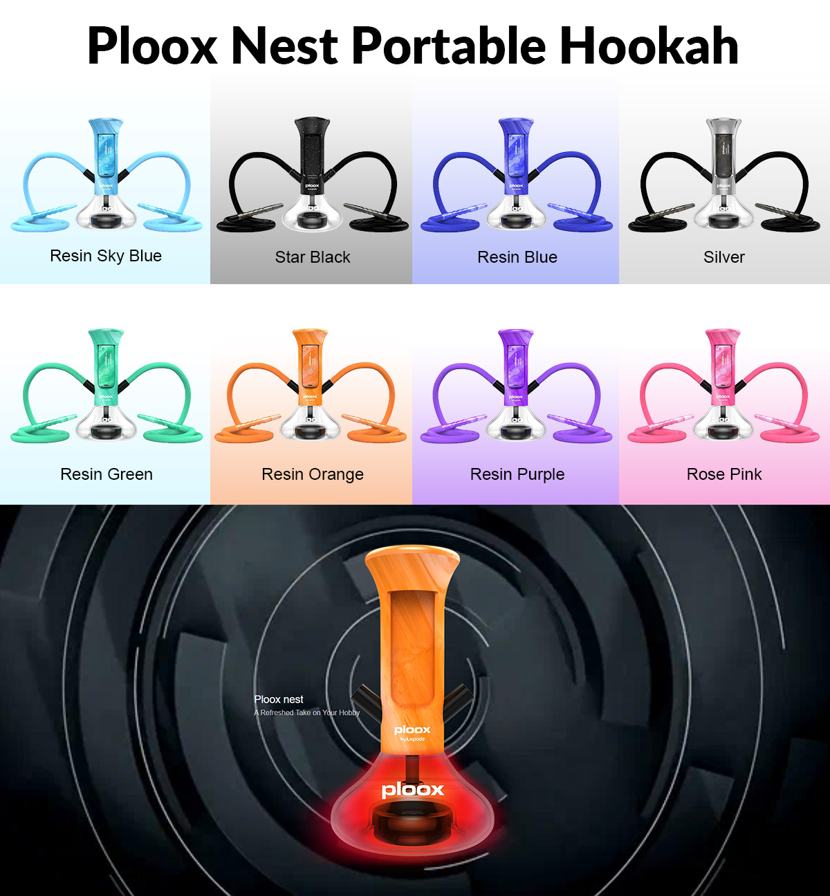 ploox nest portable hookah for sale