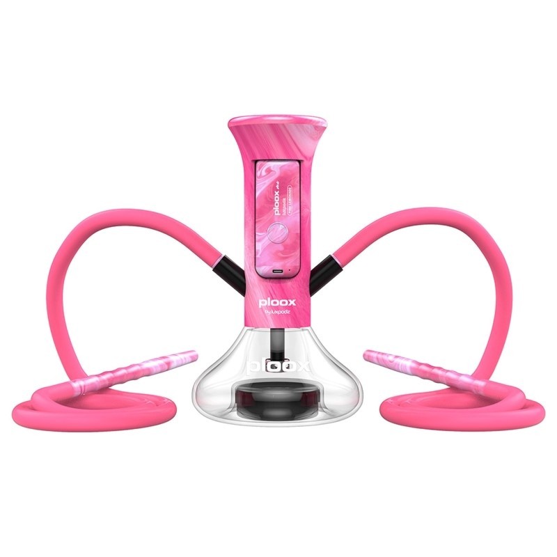 rose pink ploox nest portable hookah