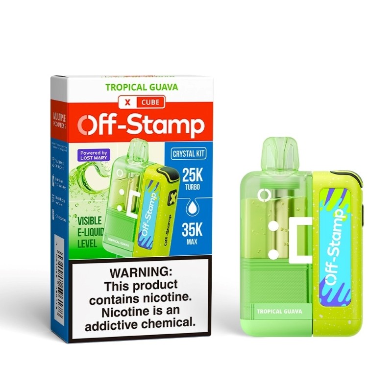 tropical guava off-stamp x cube crystal cube 35k