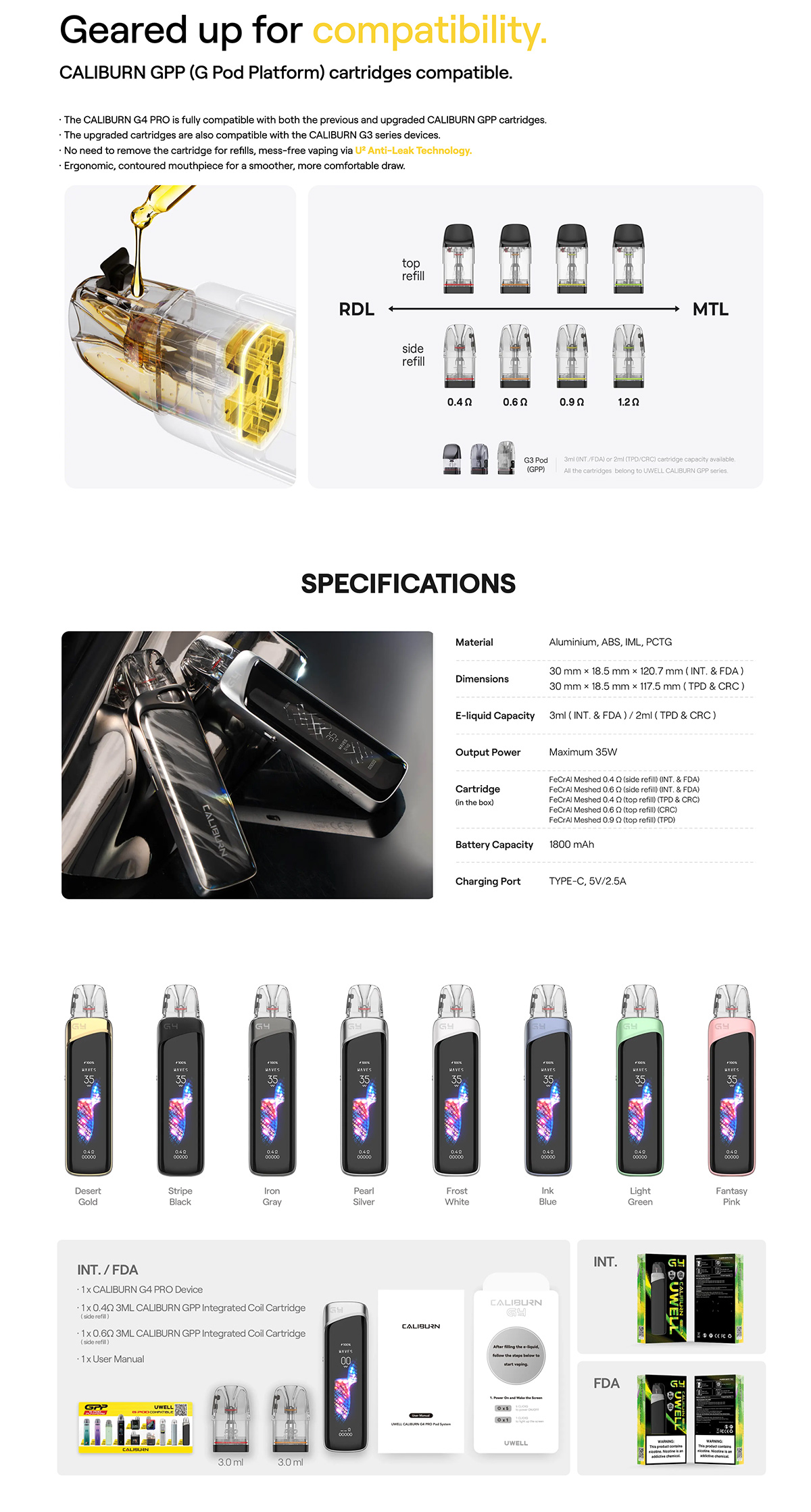 uwell caliburn g4 pro hot sale